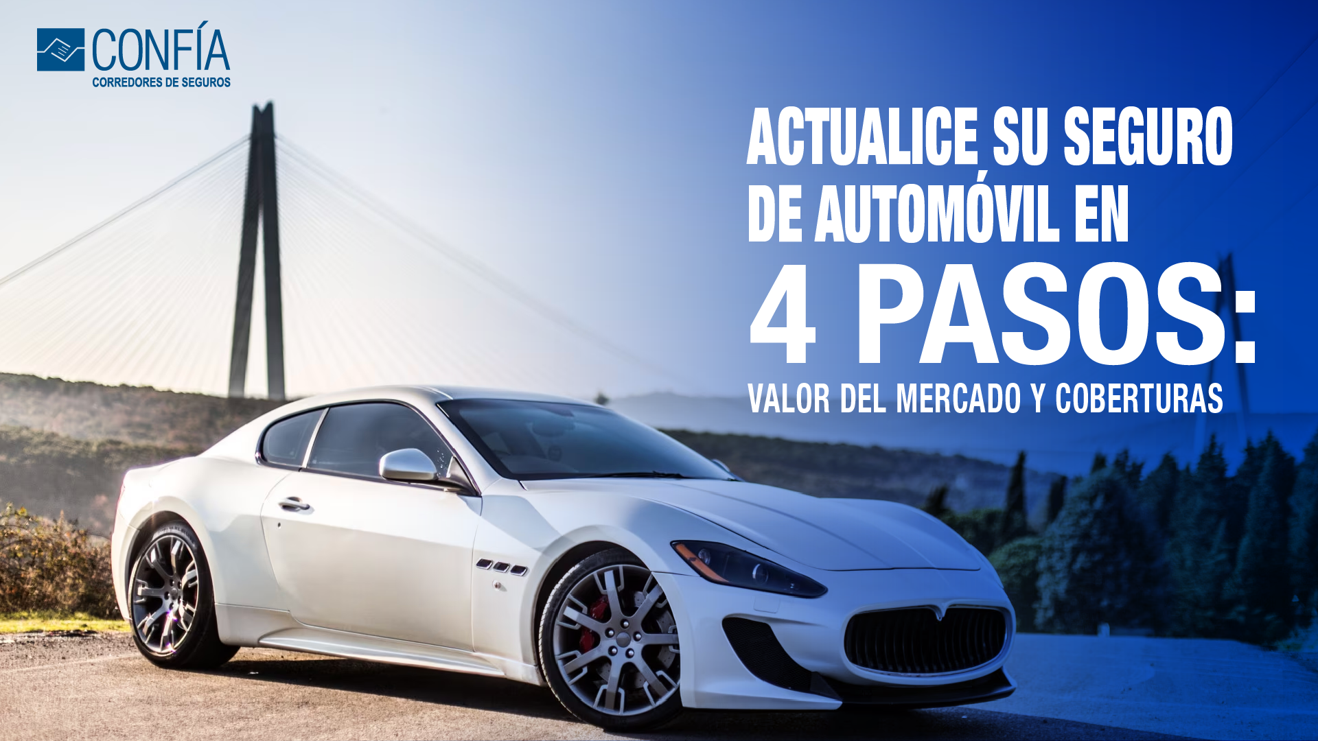 Actualice su seguro de automóvil en 4 pasos: Valor del mercado y coberturas